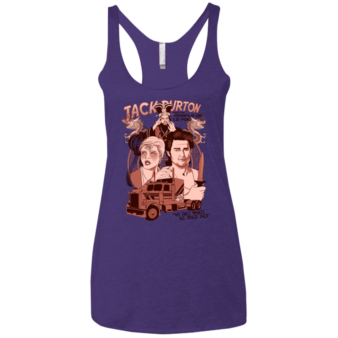 The Temple of Lo Pan Women's Triblend Racerback Tank