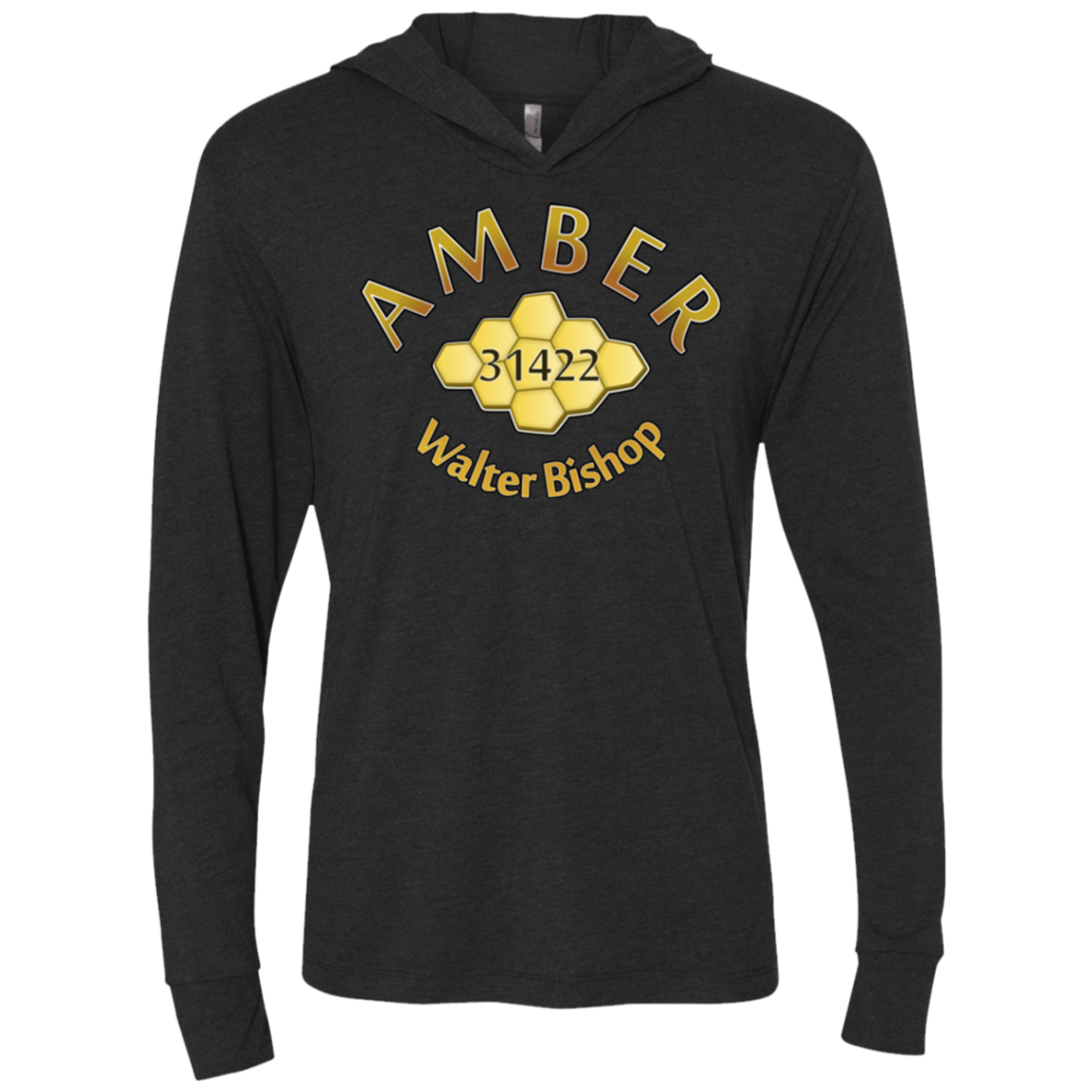 Amber Triblend Long Sleeve Hoodie Tee