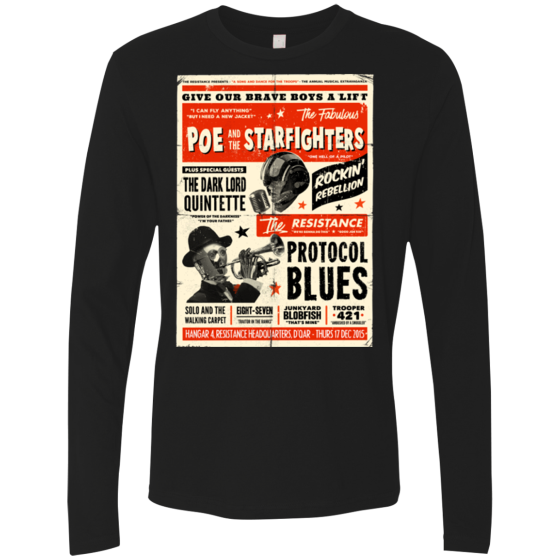 Poe and The Starfighters Men's Premium Long Sleeve