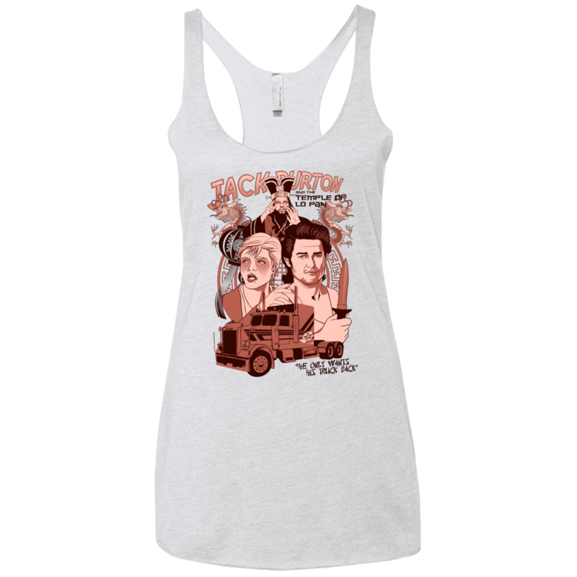 The Temple of Lo Pan Women's Triblend Racerback Tank