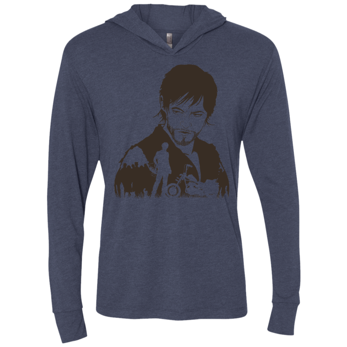 The Archer Triblend Long Sleeve Hoodie Tee