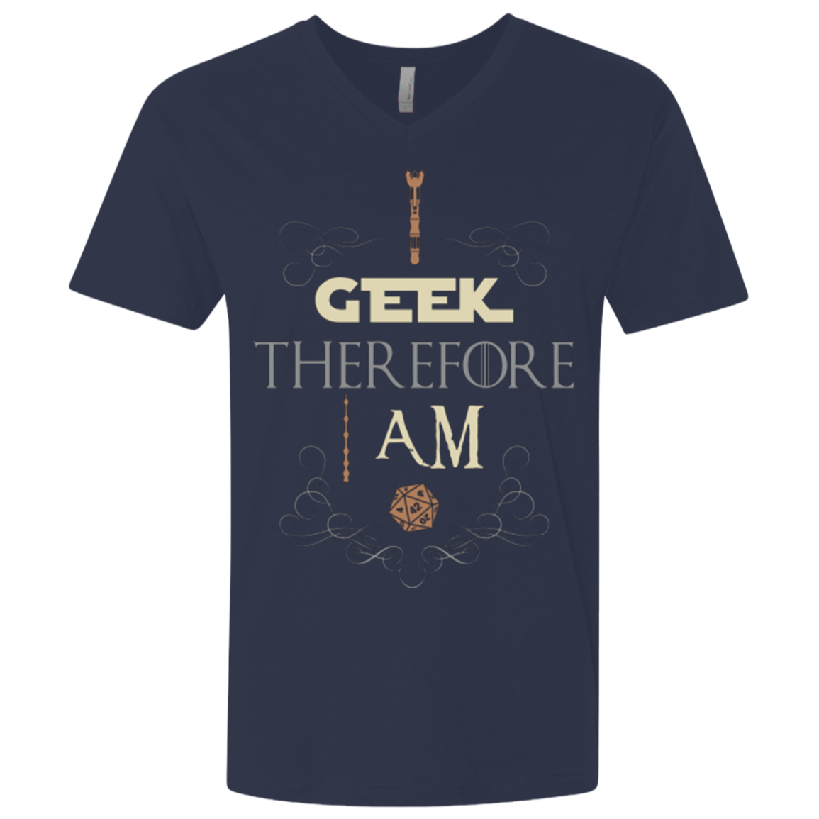 I GEEK (1) Men's Premium V-Neck