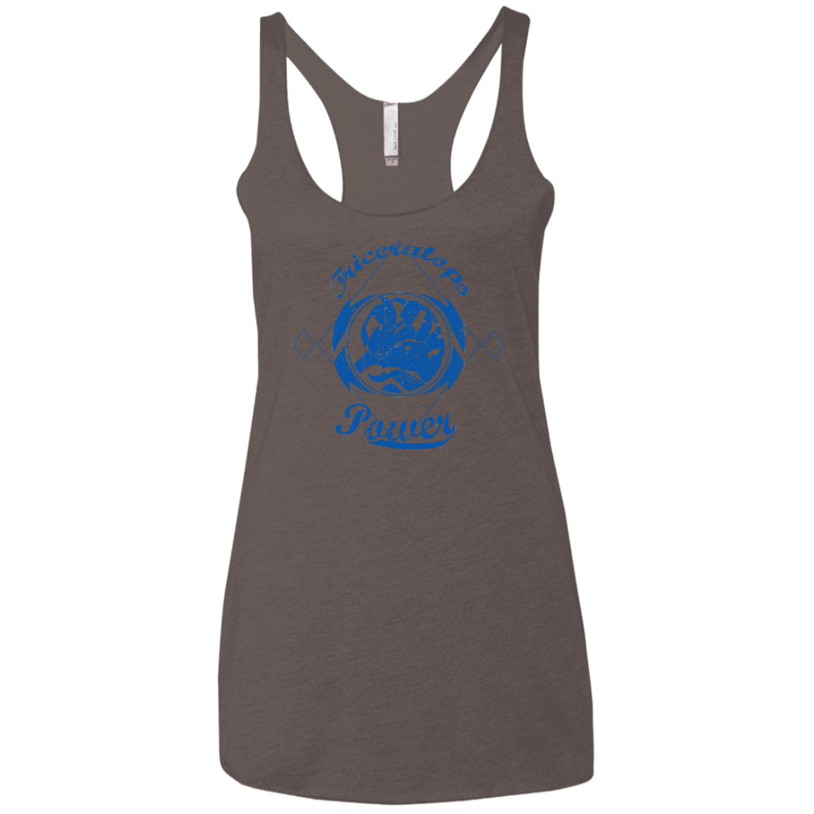 Triceratops Women's Triblend Racerback Tank