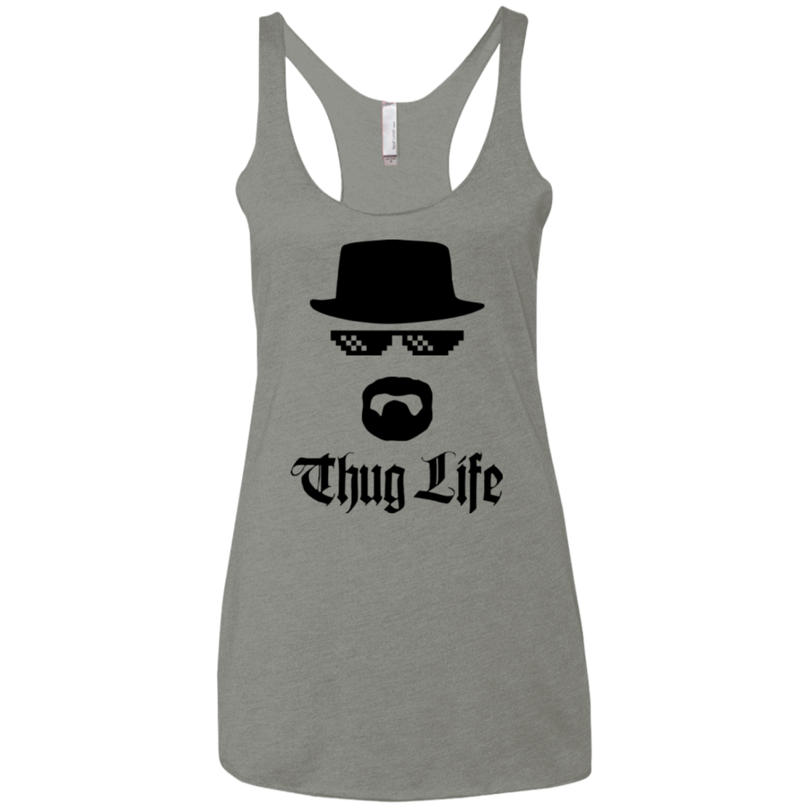 Thug Life Women's Triblend Racerback Tank