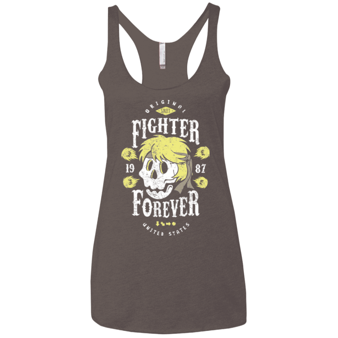 Fighter Forever Ken Women's Triblend Racerback Tank