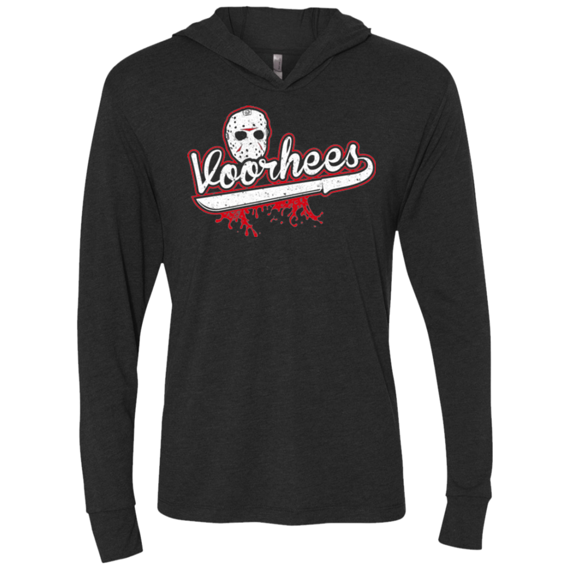 Voorhees Triblend Long Sleeve Hoodie Tee