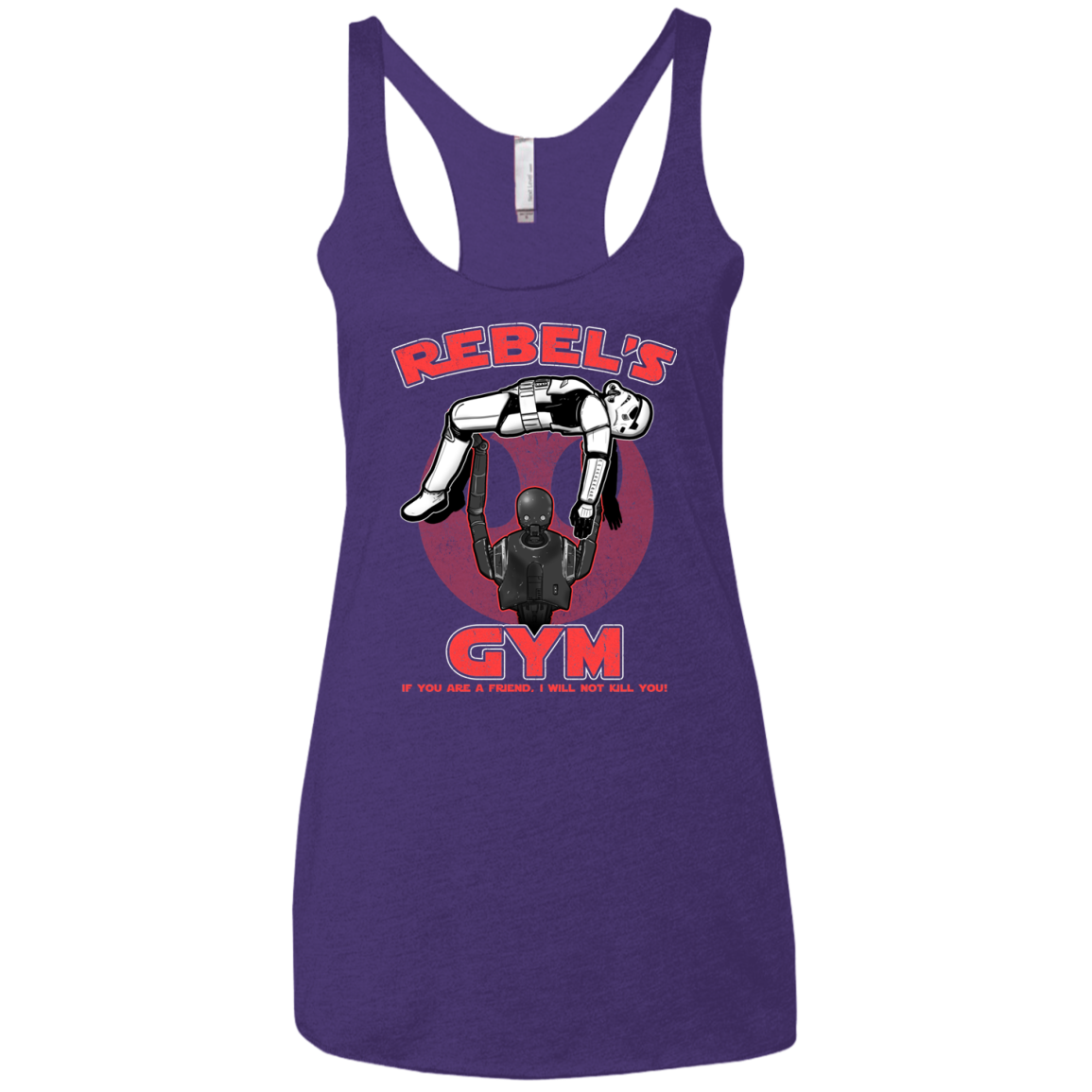 Rebel's Gym Women's Triblend Racerback Tank