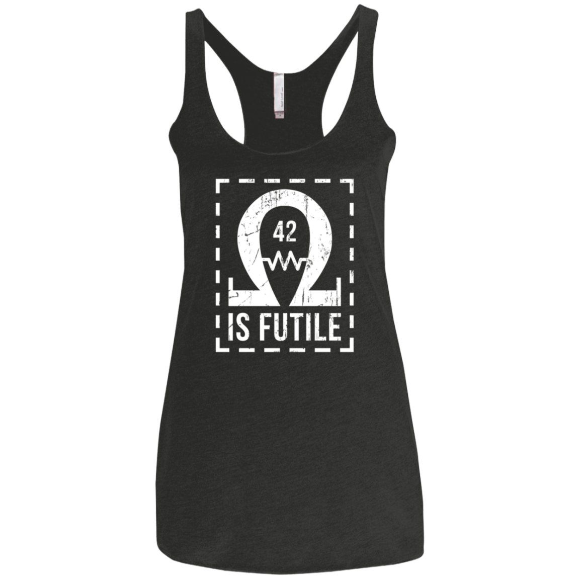 Resistance is Futile Women's Triblend Racerback Tank