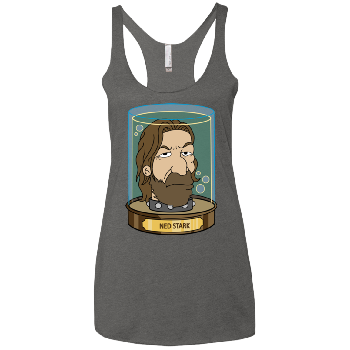 Ned Stark Head Women's Triblend Racerback Tank