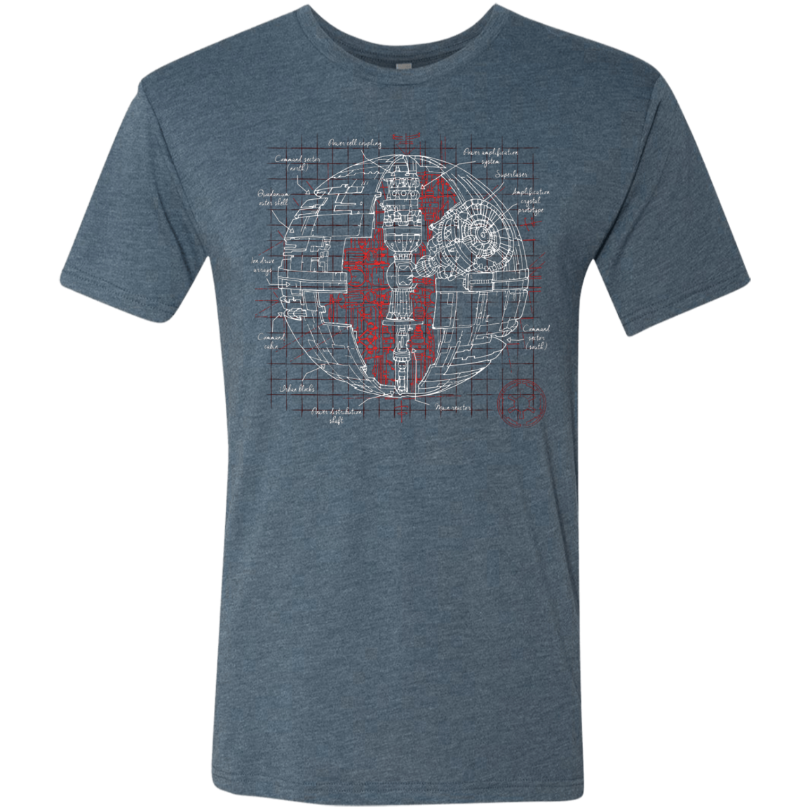 Death Star Plan Men's Triblend T-Shirt
