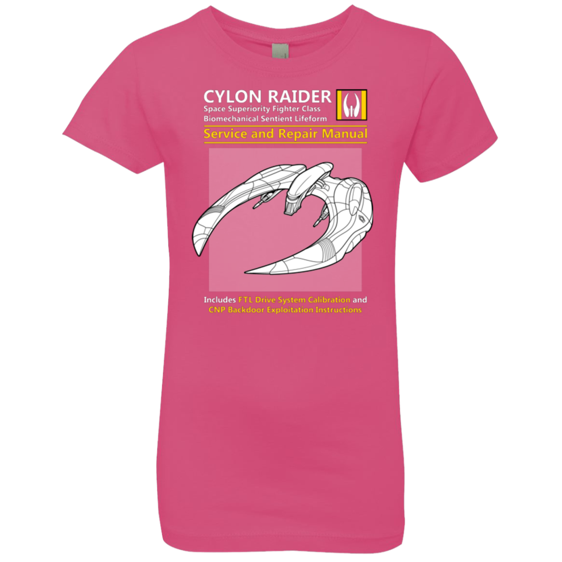CYLON RAIDER SERVICE & REPAIR MANUAL Girls Premium T-Shirt