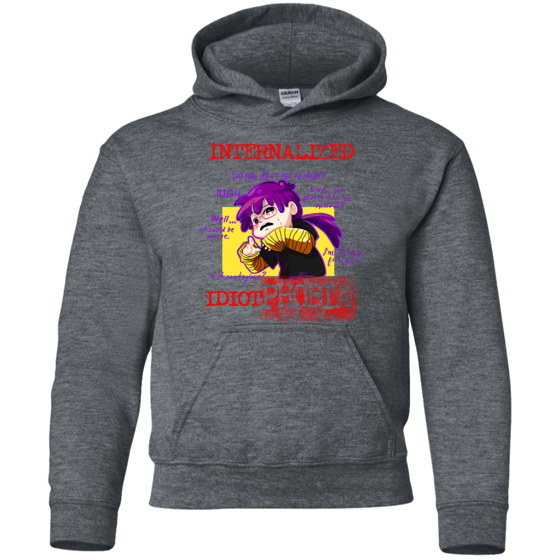 Idiot phobia Youth Hoodie
