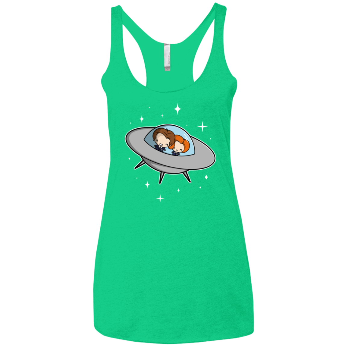 Agents in Space Women's Triblend Racerback Tank