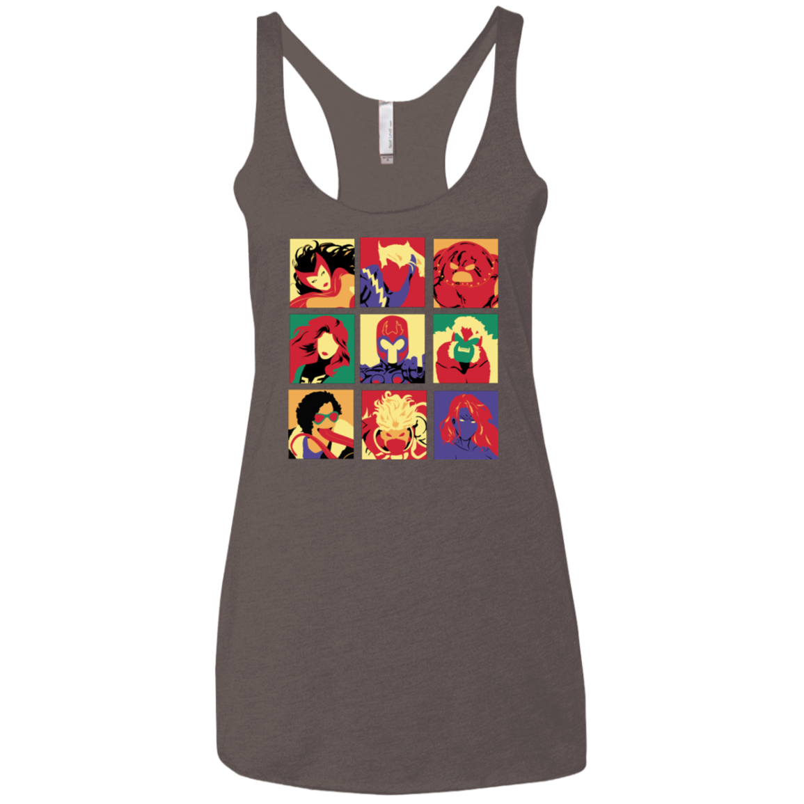 X villains pop Women's Triblend Racerback Tank