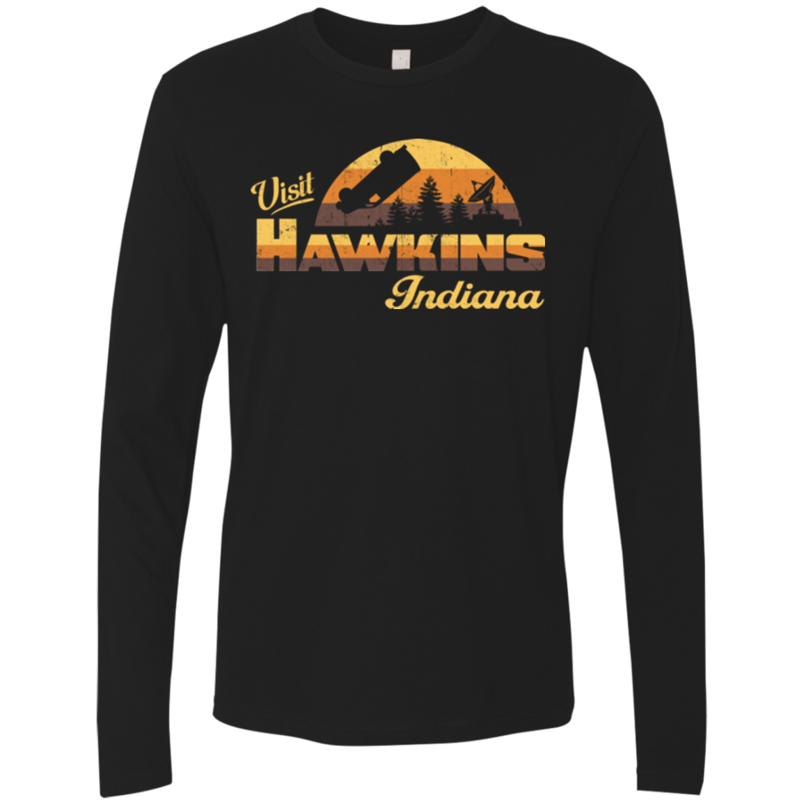 Visit Hawkins Men's Premium Long Sleeve
