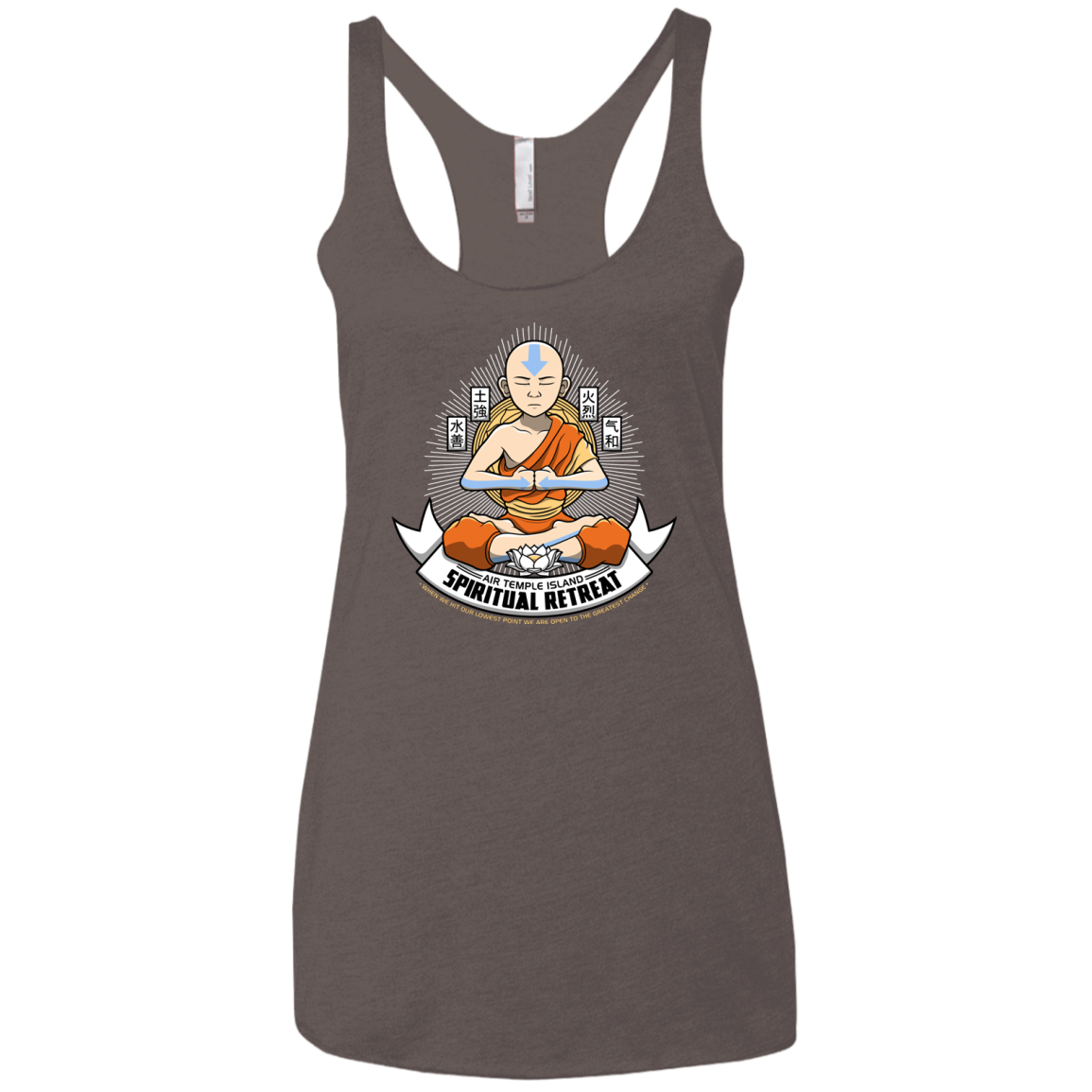SPIRITUAL RETREATT Women's Triblend Racerback Tank
