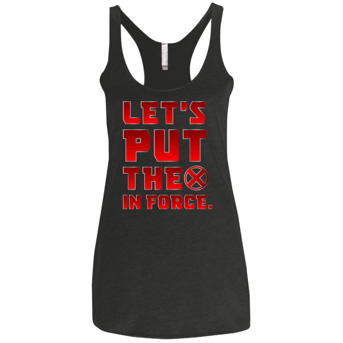 The X In Force Women's Triblend Racerback Tank