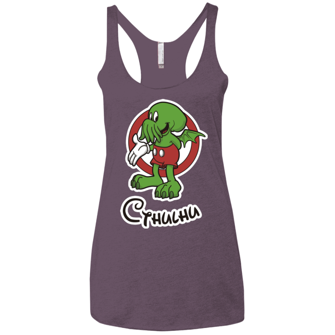 Cutethulhu Women's Triblend Racerback Tank