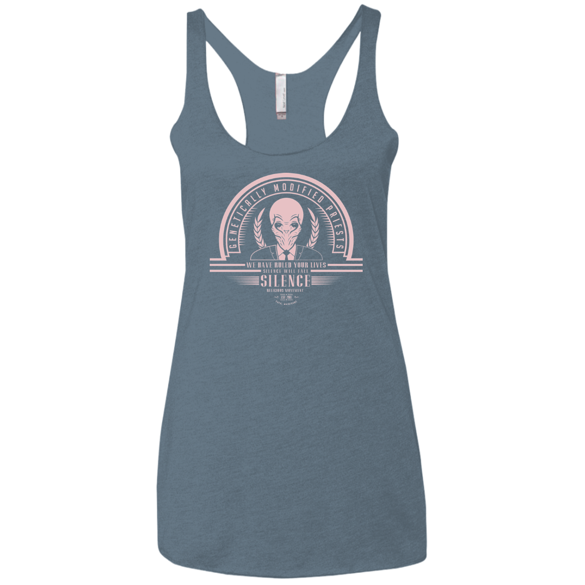 Who Villains Silence Women's Triblend Racerback Tank
