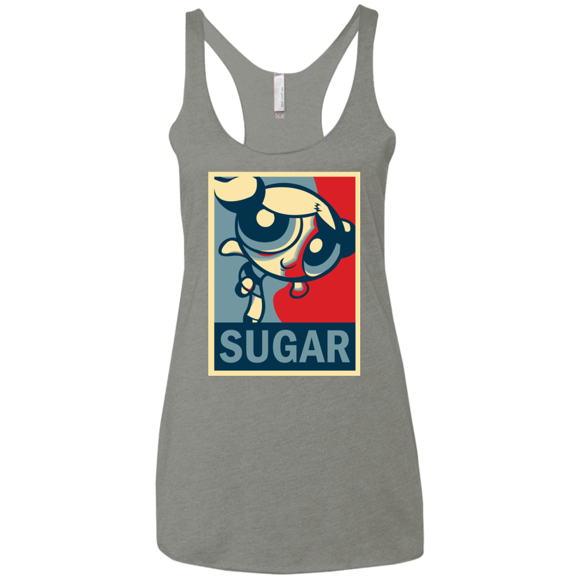 Sugar Powerpuff Women's Triblend Racerback Tank