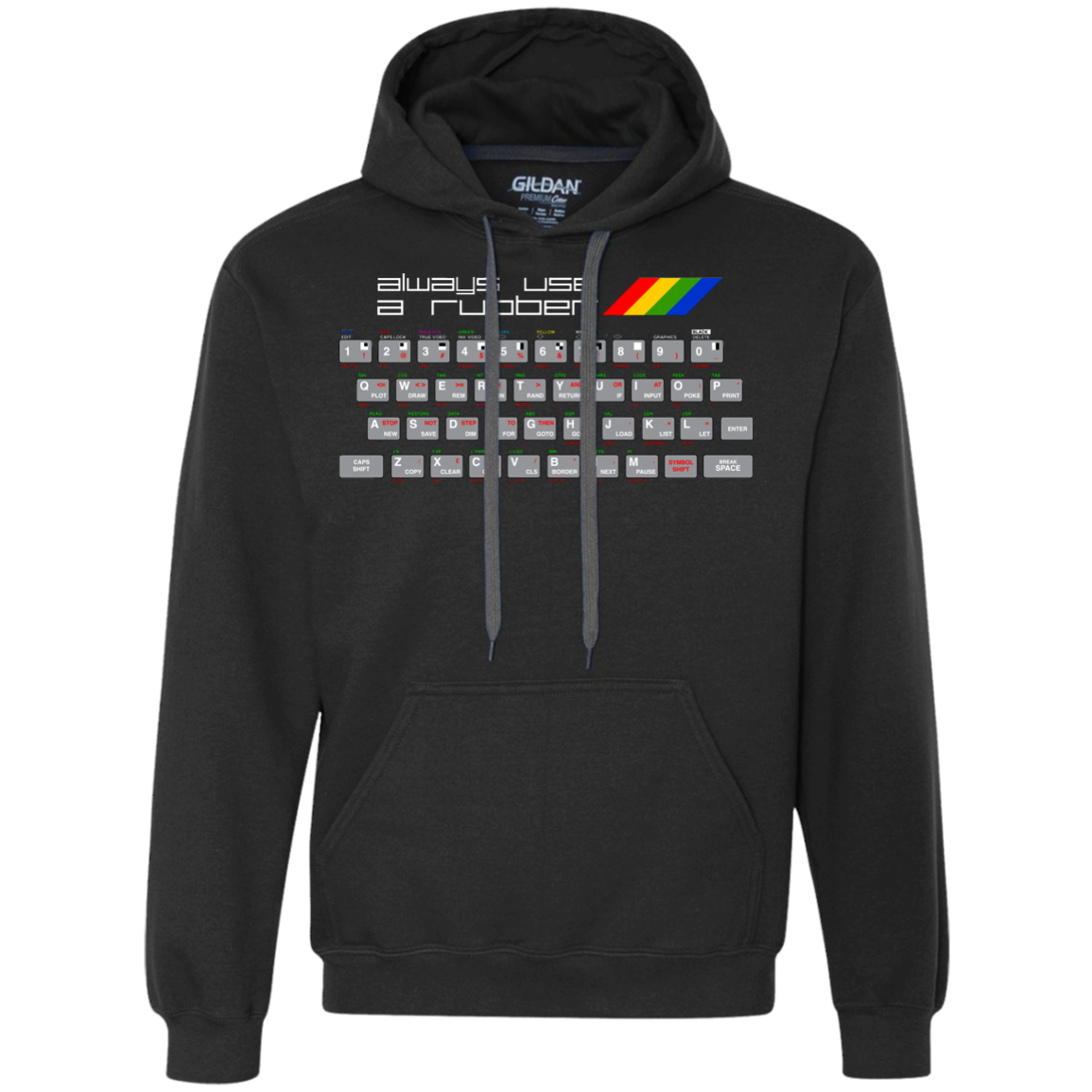 Always Use A Rubber Premium Fleece Hoodie