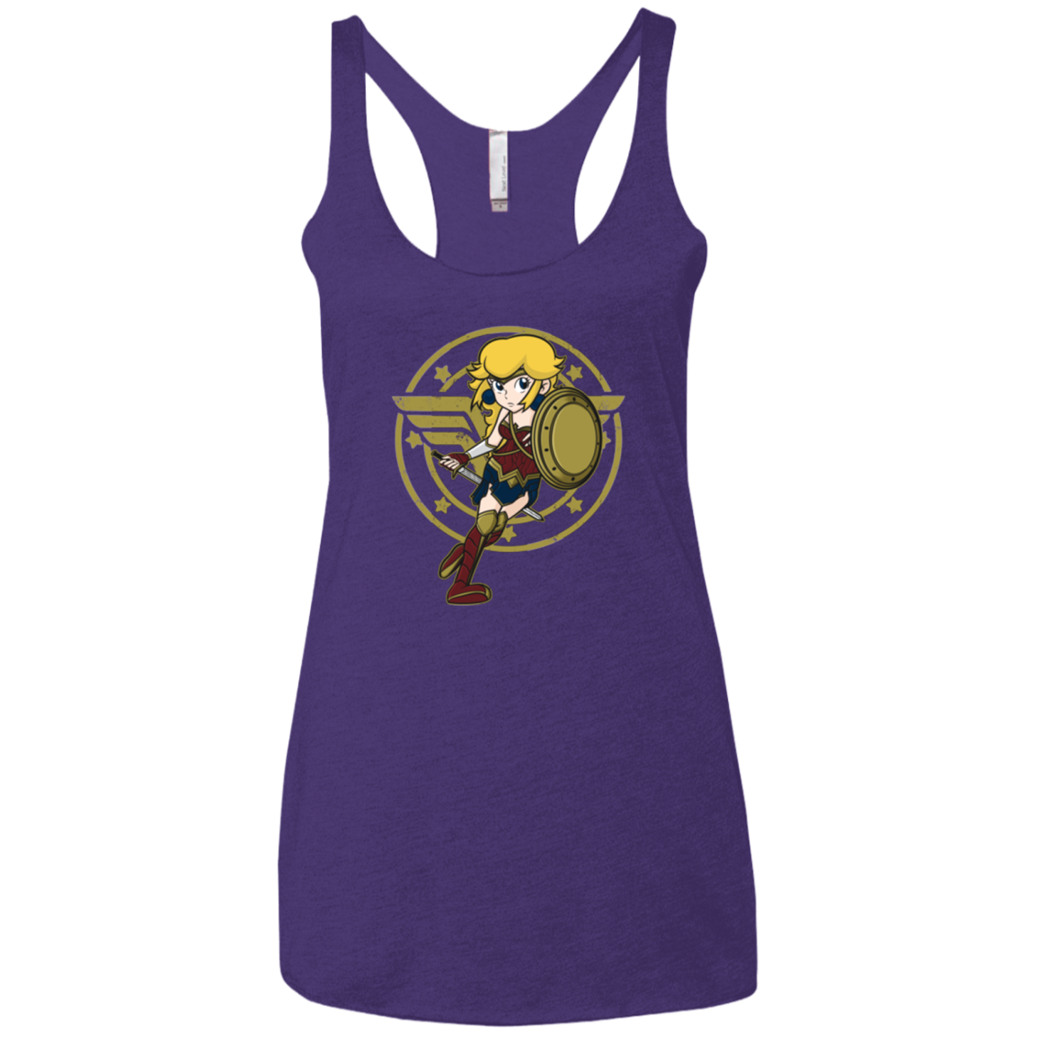 Wonder Peach Women's Triblend Racerback Tank
