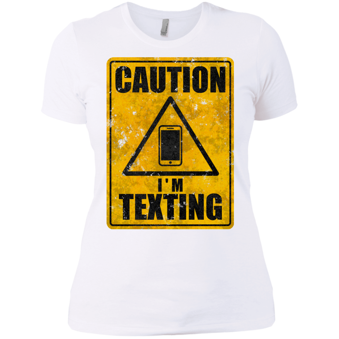 Caution I'm Texting Women's Premium T-Shirt