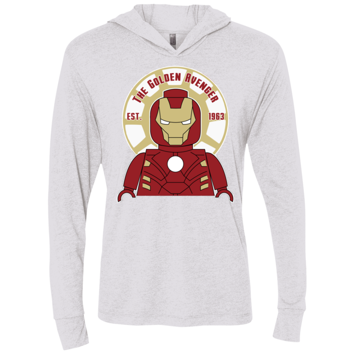 The Golden Avenger Triblend Long Sleeve Hoodie Tee