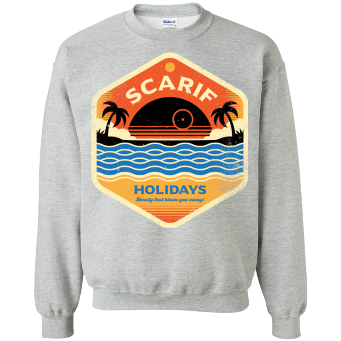 Sun Sea & Space Stations Crewneck Sweatshirt