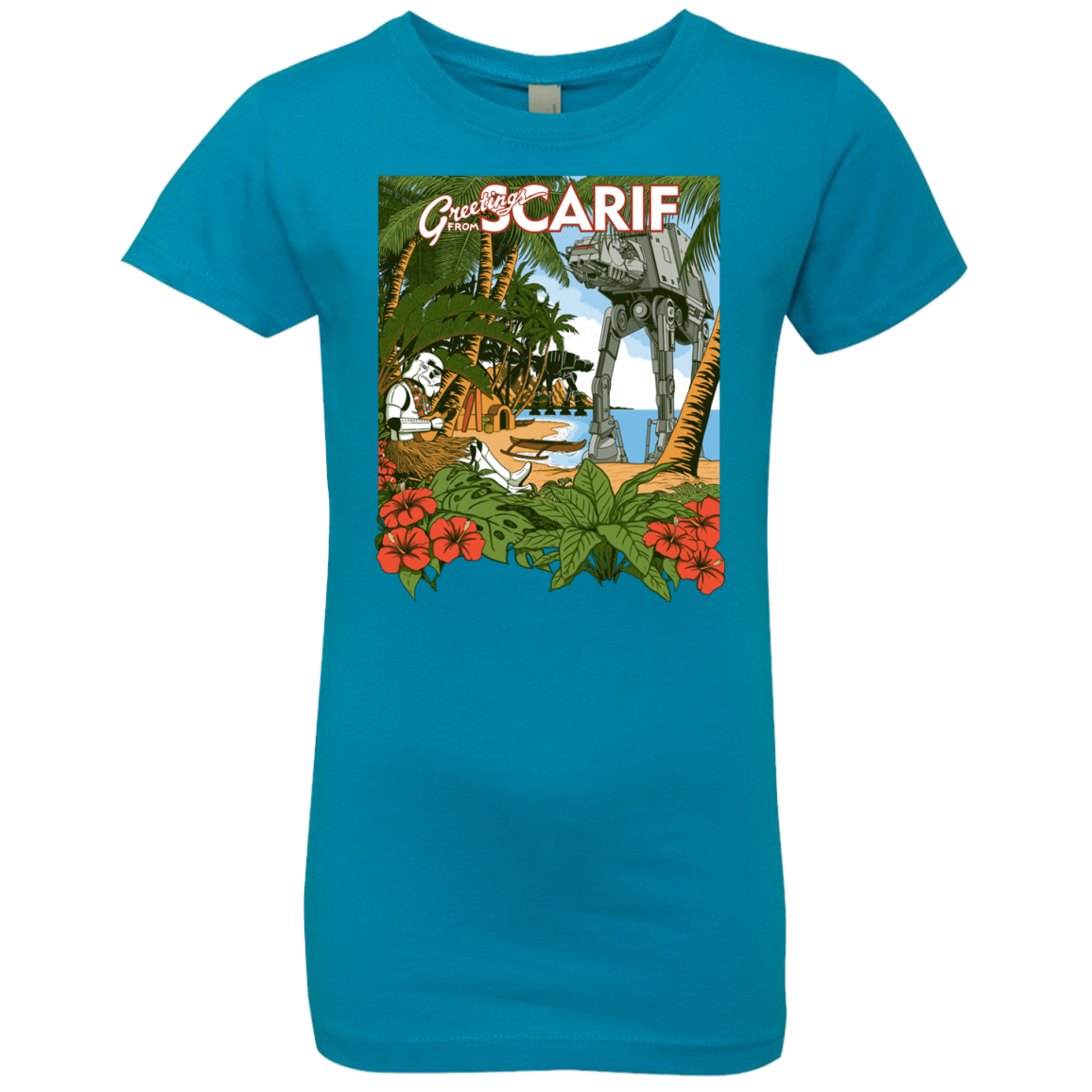 Greetings from Scarif Girls Premium T-Shirt