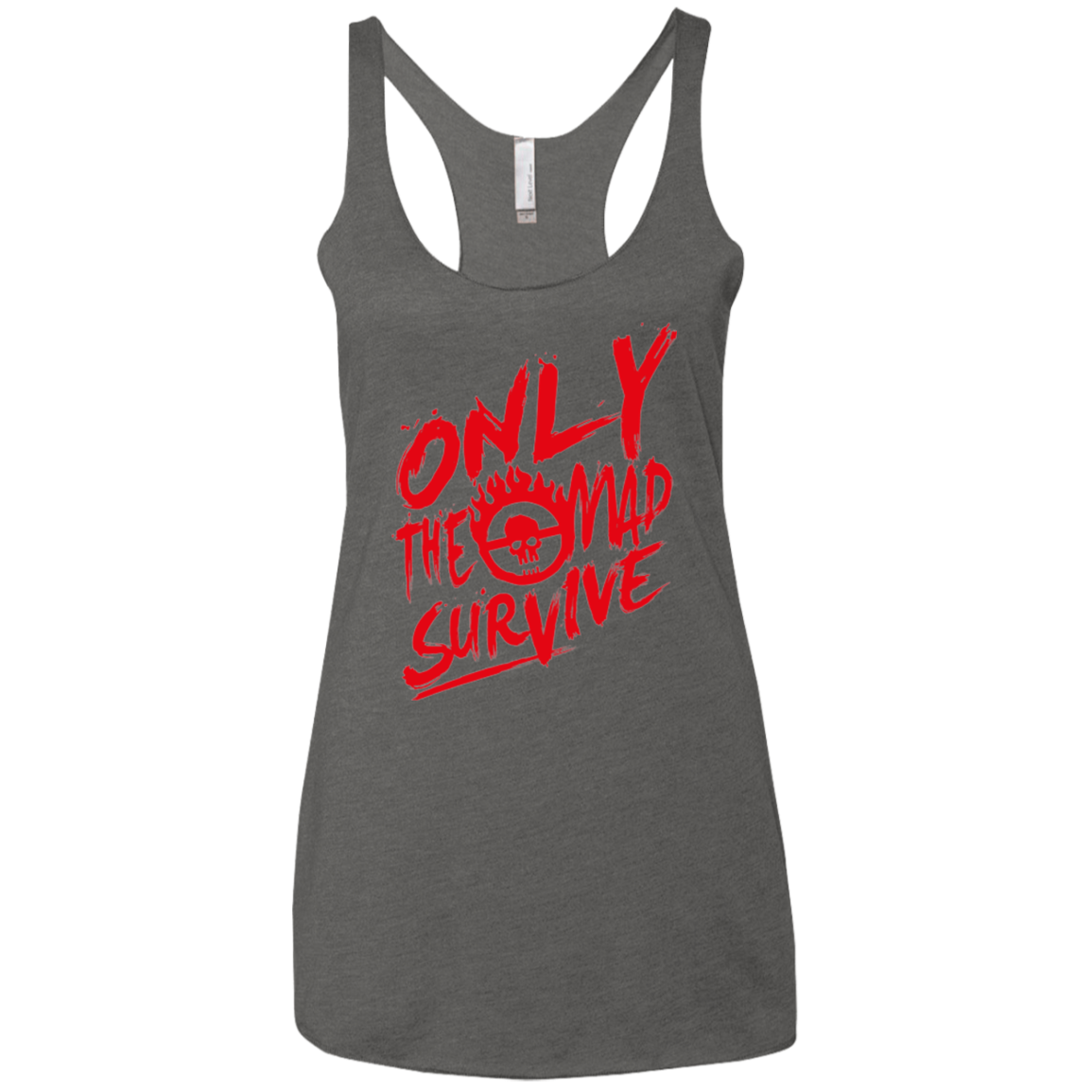 Only The Mad Red Women's Triblend Racerback Tank