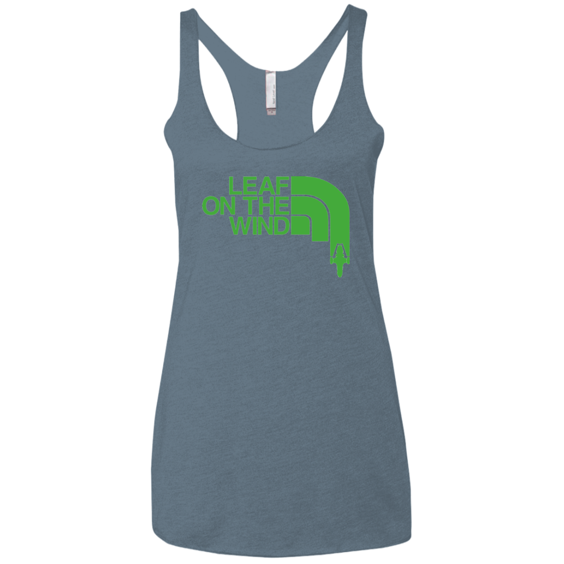 Leaf on the Wind Women's Triblend Racerback Tank