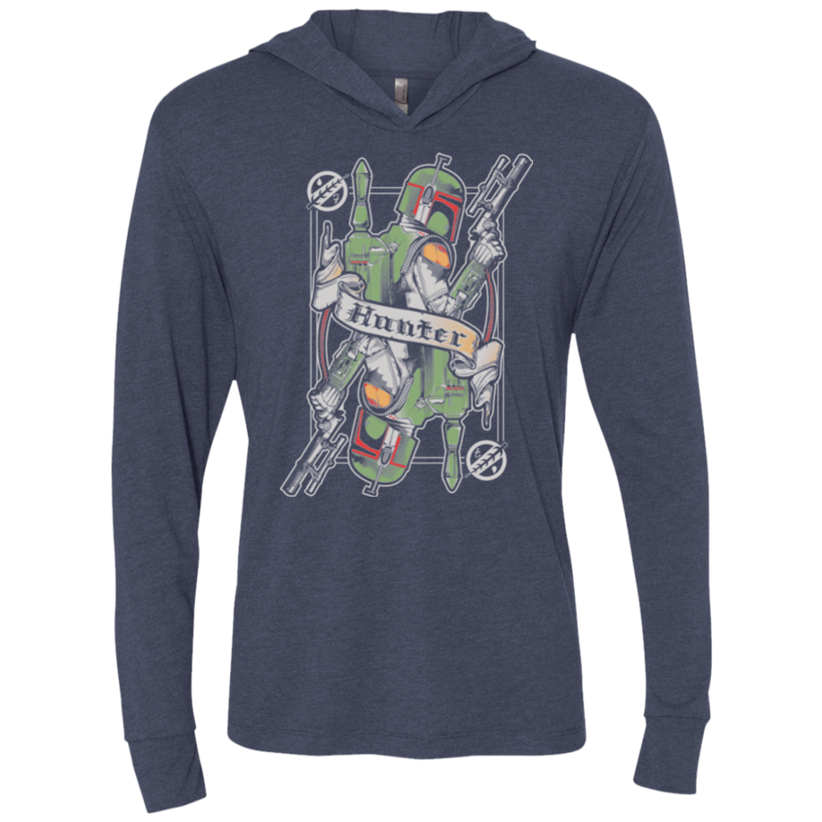 Hunter Triblend Long Sleeve Hoodie Tee