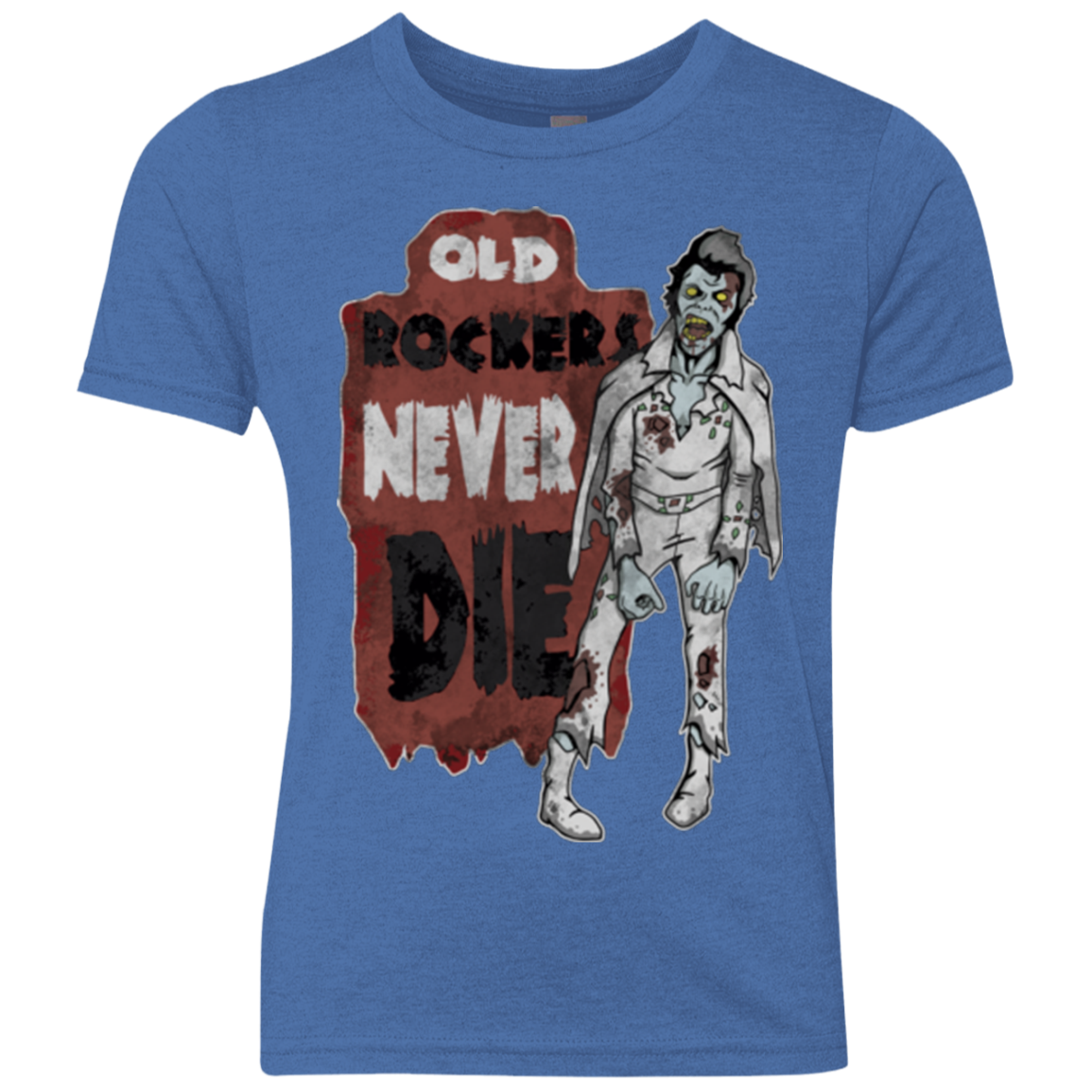 Old Rockers Never Die Youth Triblend T-Shirt