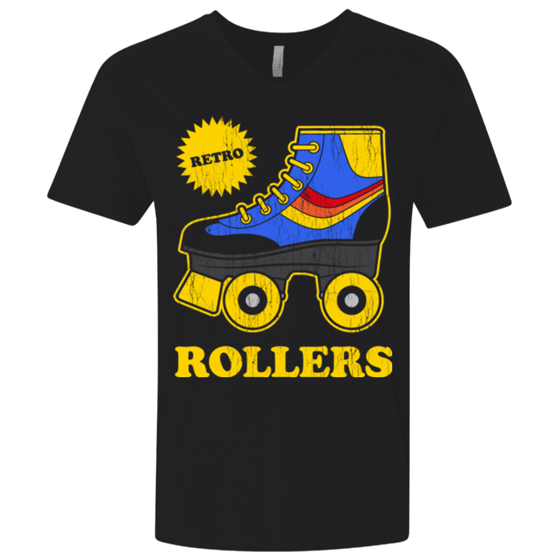 Retro rollers Men's Premium V-Neck