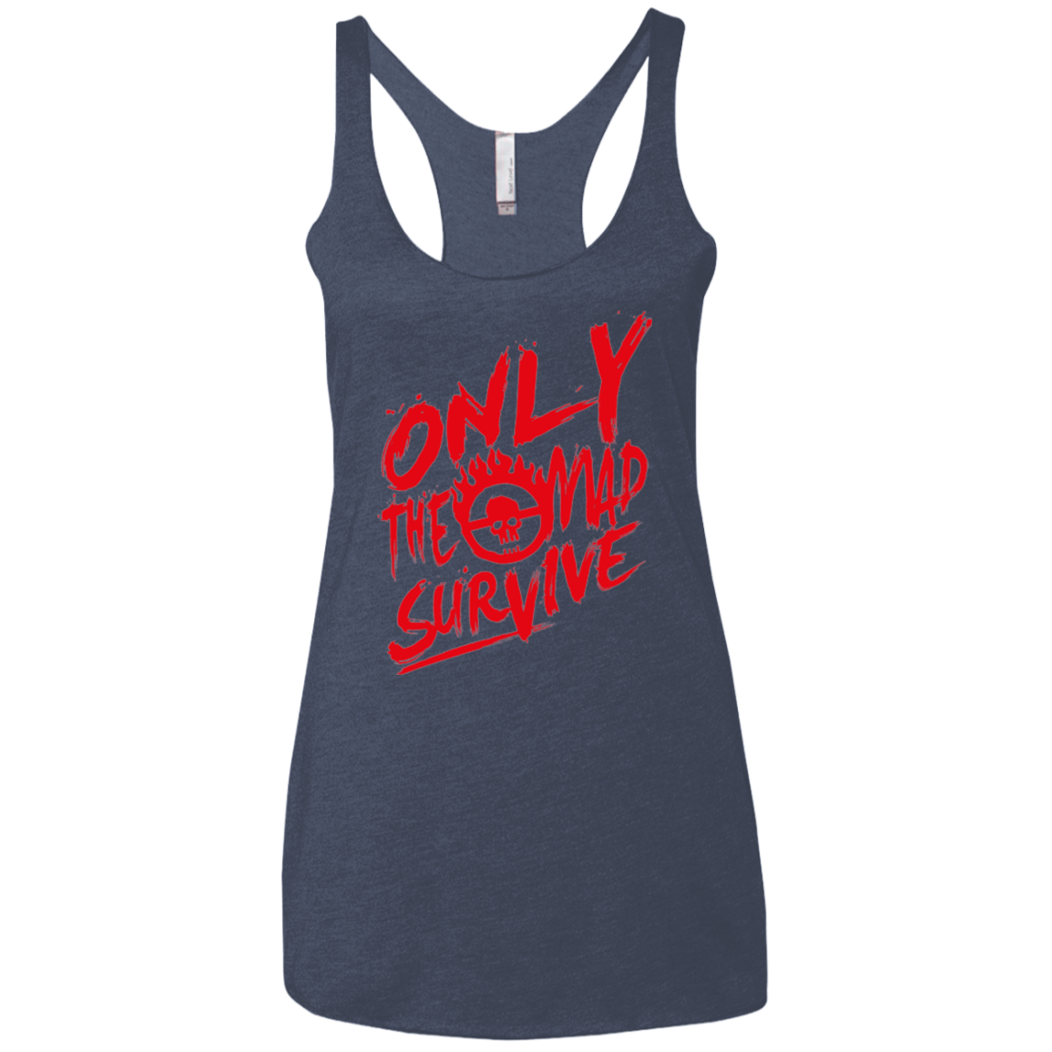 Only The Mad Red Women's Triblend Racerback Tank