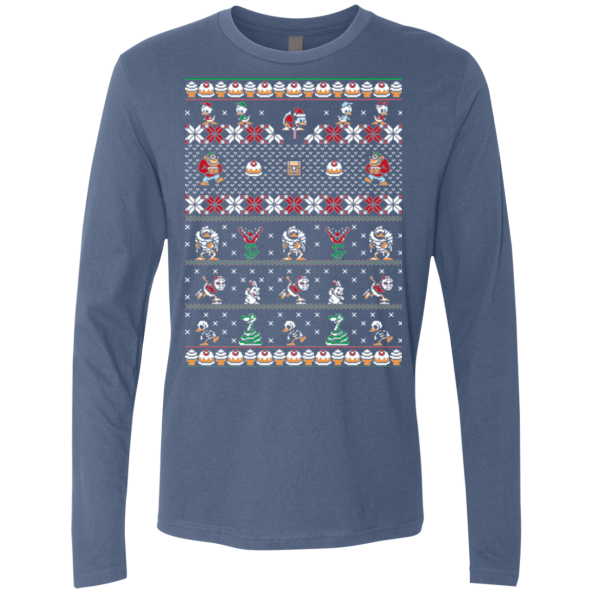 Merry Christmas Uncle Scrooge Men's Premium Long Sleeve