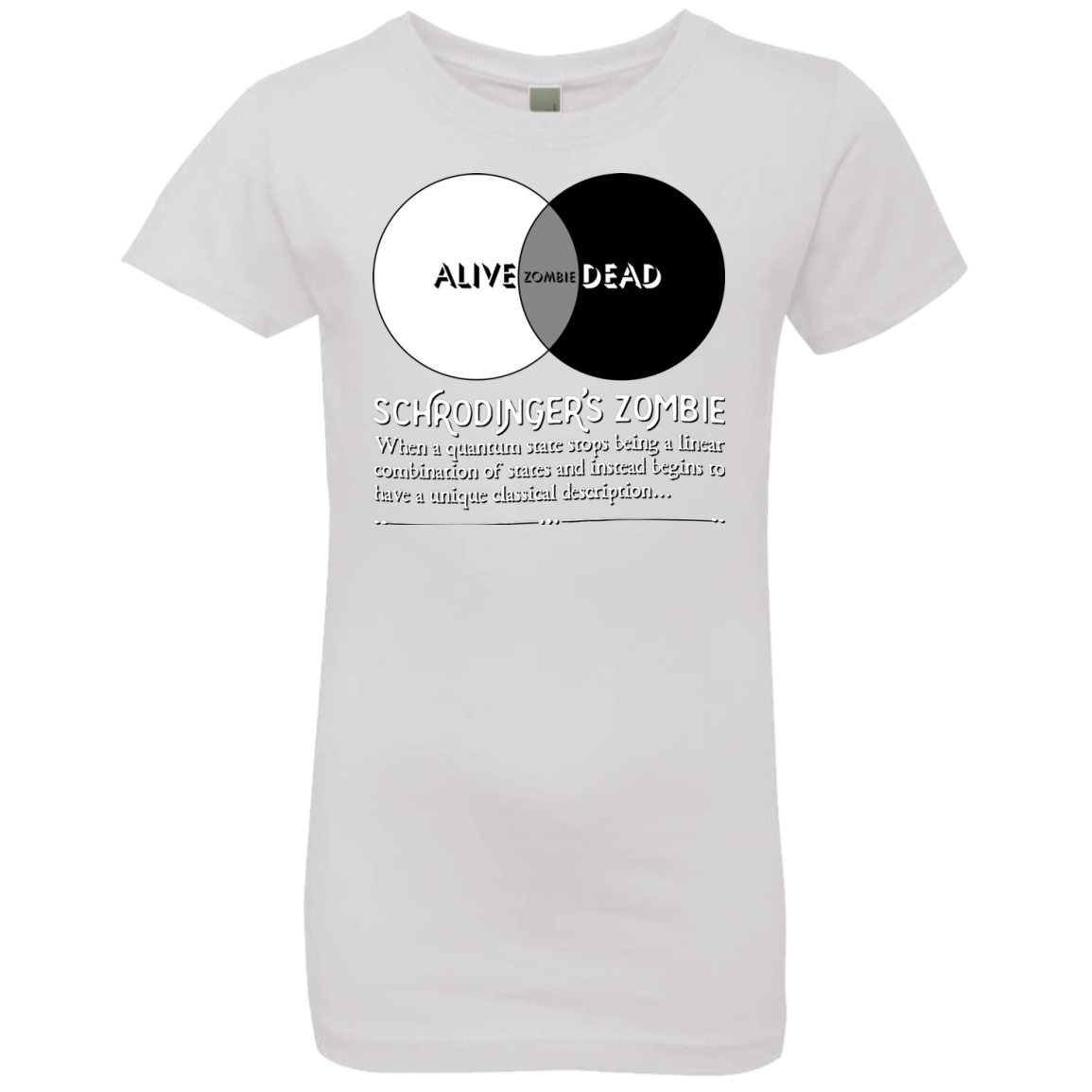 Schrödinger's Zombie Girls Premium T-Shirt