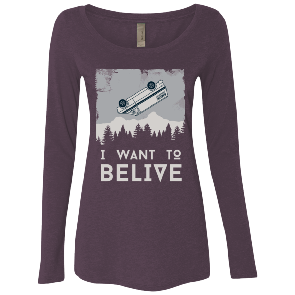 I Want to Believe Women's Triblend Long Sleeve Shirt