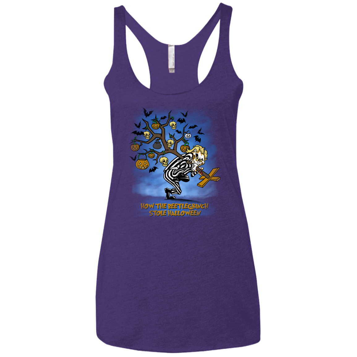 Beetlegrinch Women's Triblend Racerback Tank