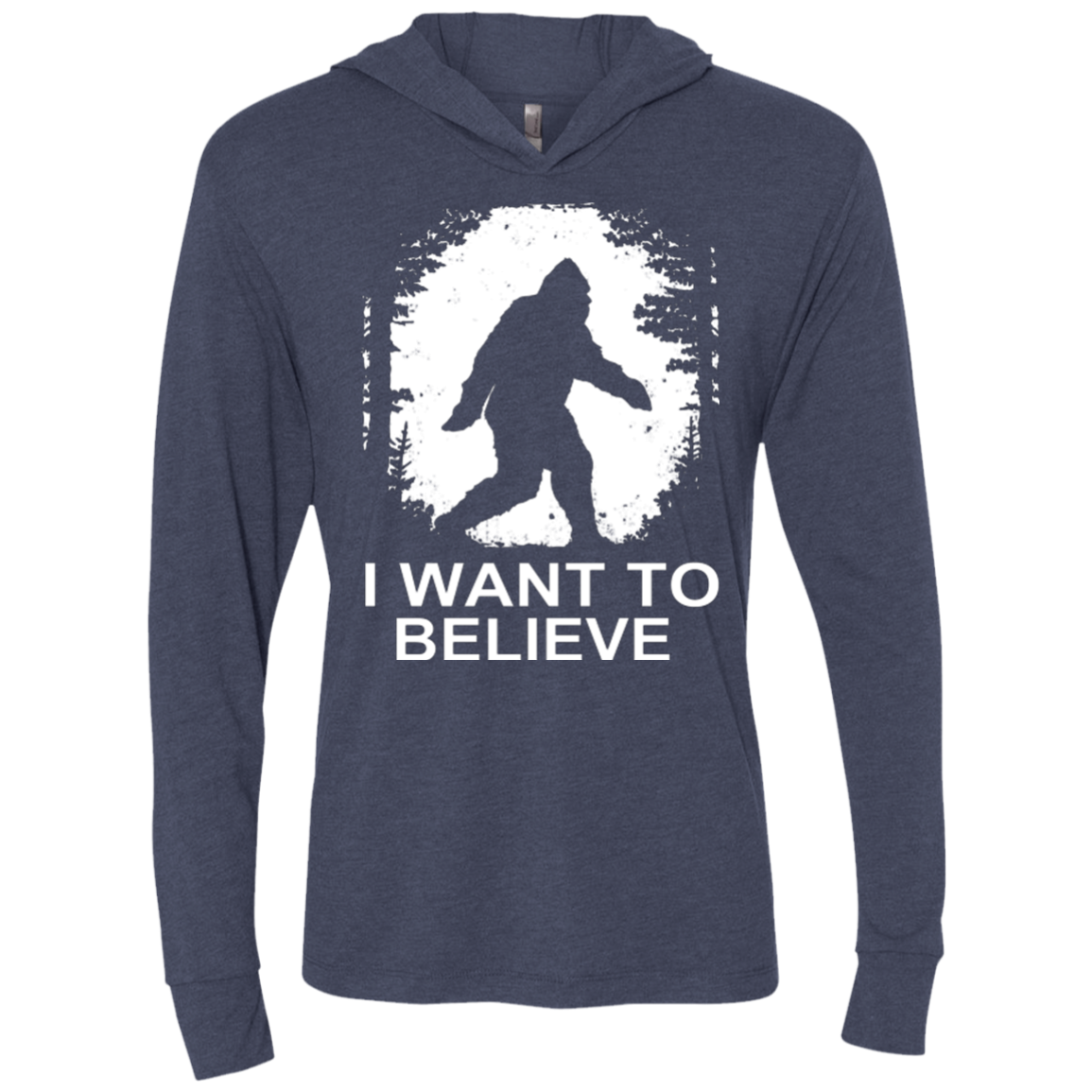 Believe Triblend Long Sleeve Hoodie Tee