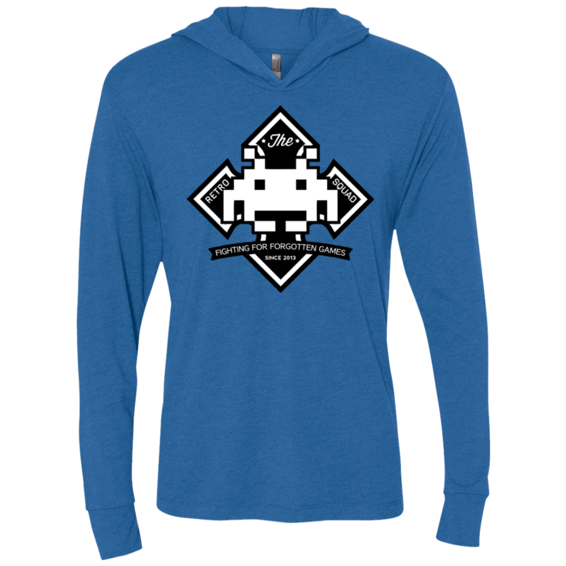 Retro Squad Triblend Long Sleeve Hoodie Tee