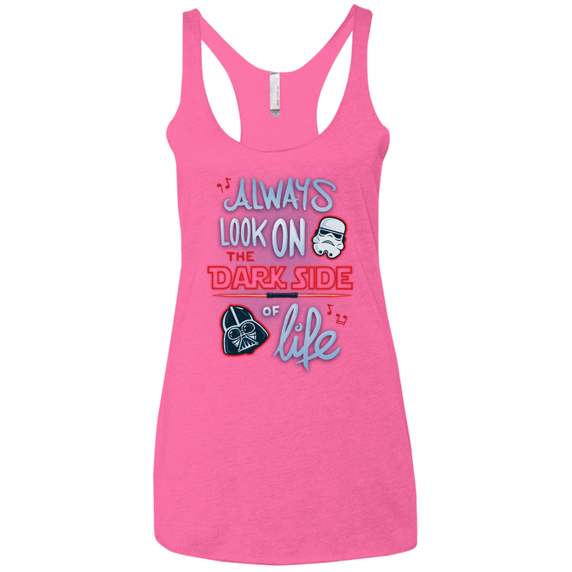 Dark Side of Life Women's Triblend Racerback Tank