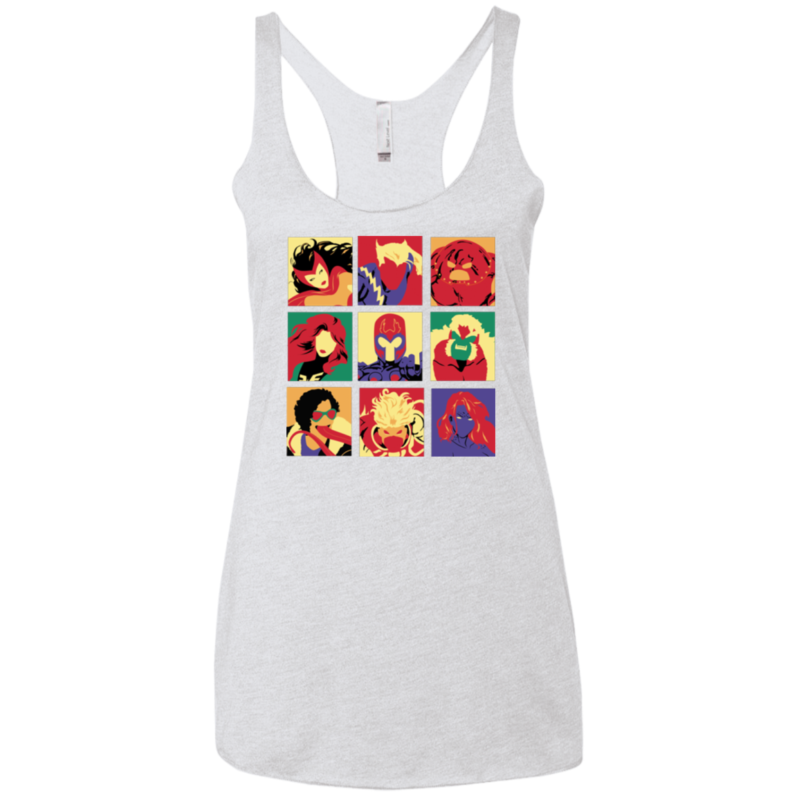 X villains pop Women's Triblend Racerback Tank