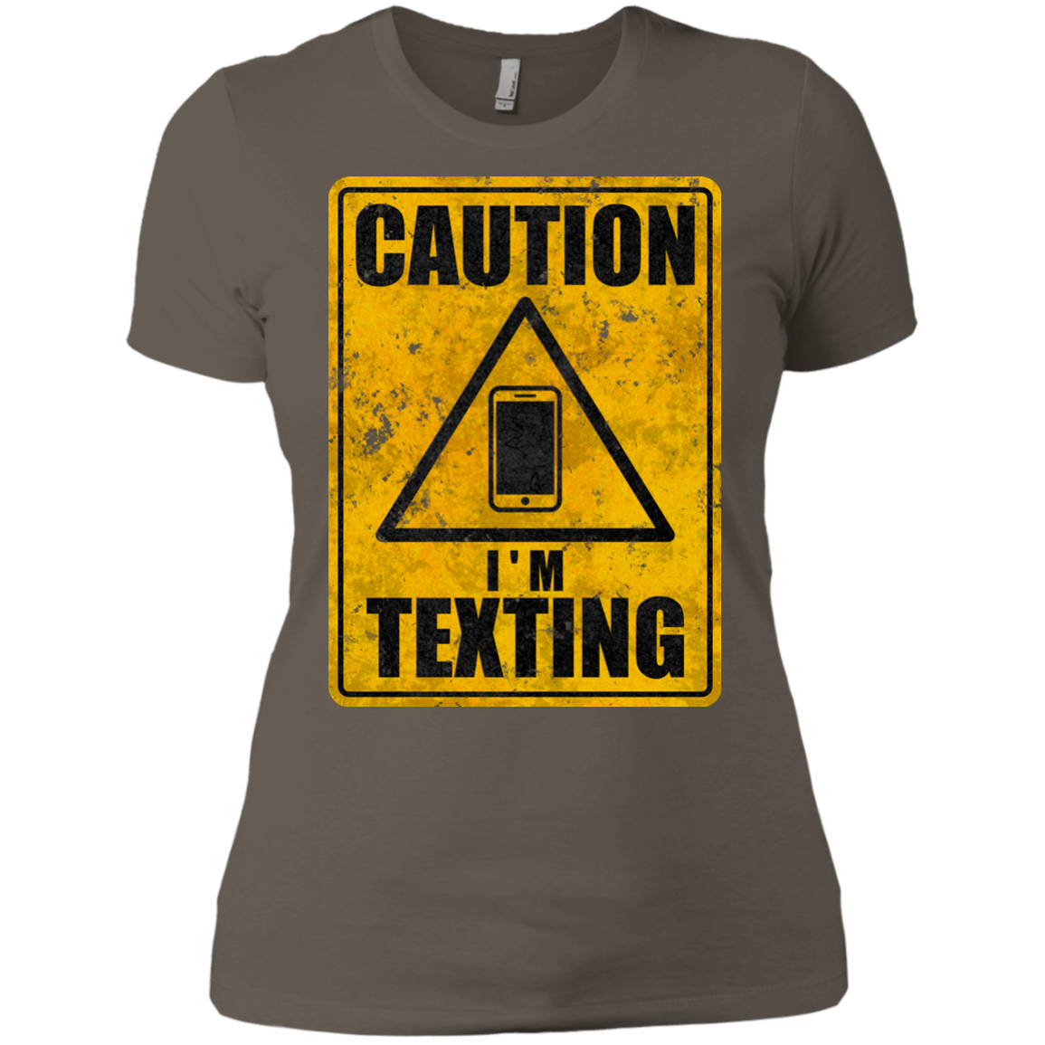 Caution I'm Texting Women's Premium T-Shirt