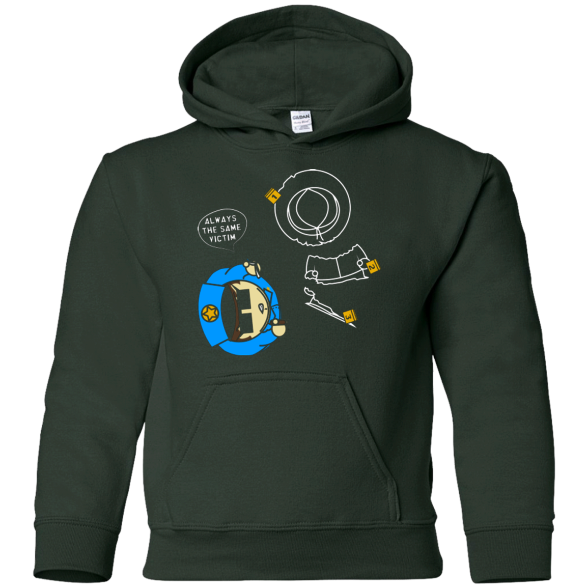 ALWAYS THE SAME VICTIM Youth Hoodie