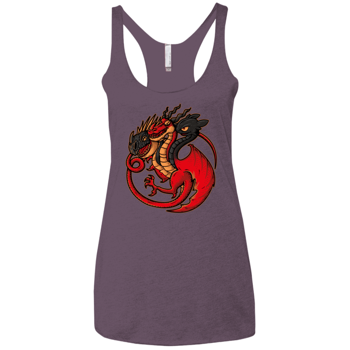 FIRE BLOOD AND TRAINING Women's Triblend Racerback Tank