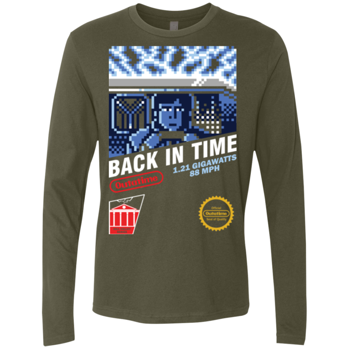 Back In Time Men's Premium Long Sleeve