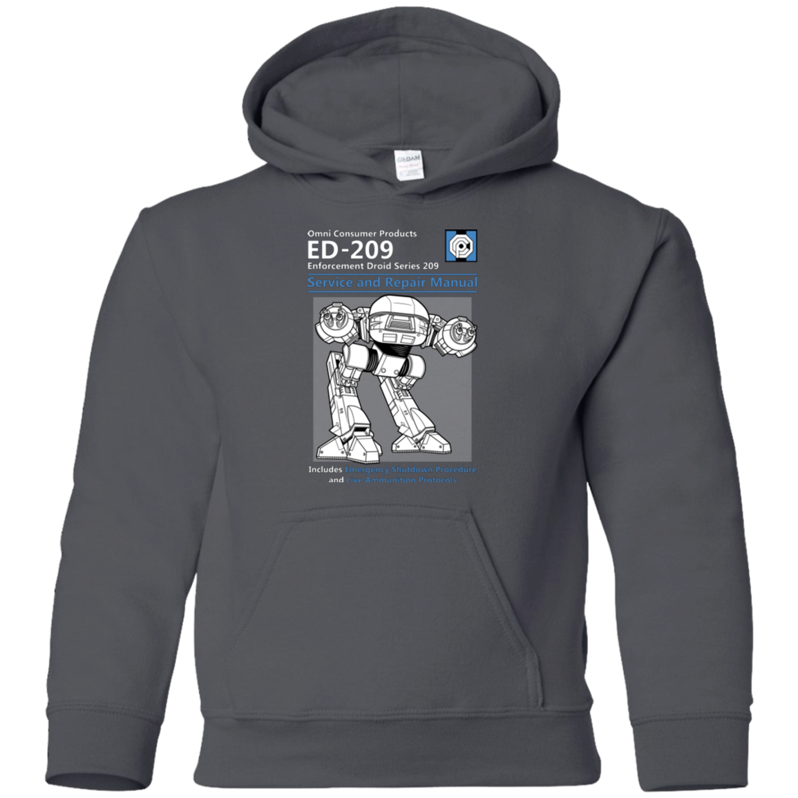 ED209 SERVICE & REPAIR MANUAL Youth Hoodie