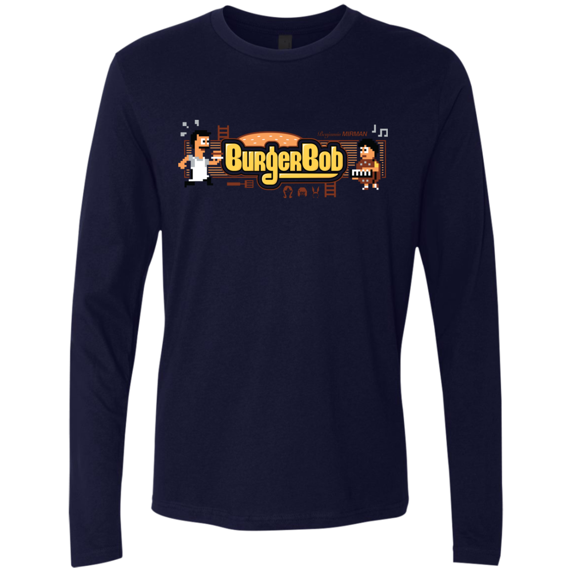 Burger Bob Men's Premium Long Sleeve